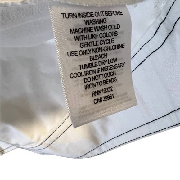 Alfred Dunner, White Open Front Jacket, Butterfly, 14 - Picture 8 of 11